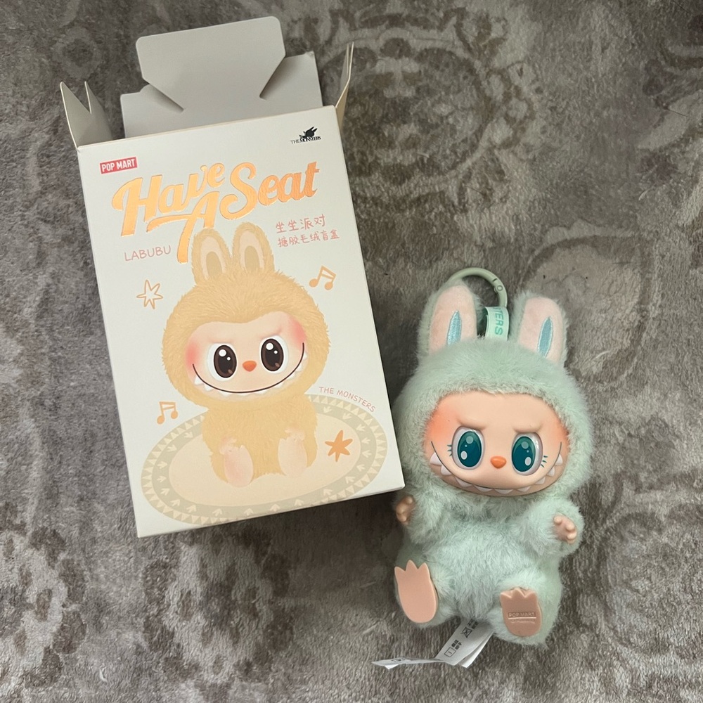 Pop Mart Labubu Plush Doll - Mint Green